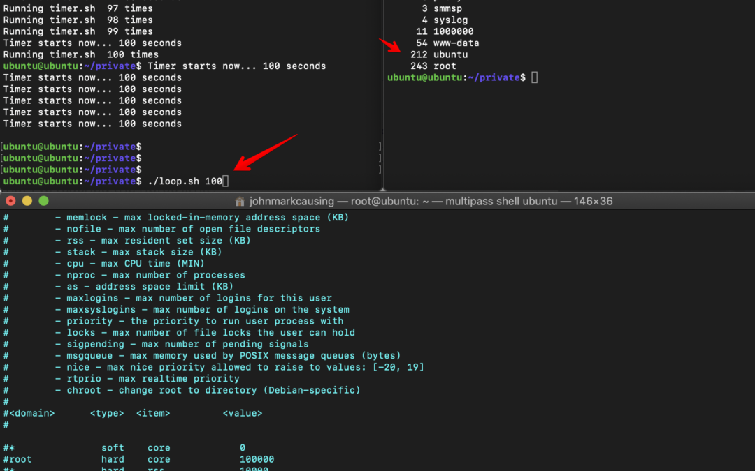 Limit user maximum number of processes using limits.conf